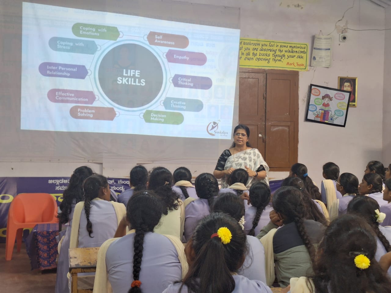 Sankalpa For Change team working with children